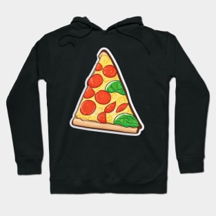 Cartoon Pizza Slice Hoodie